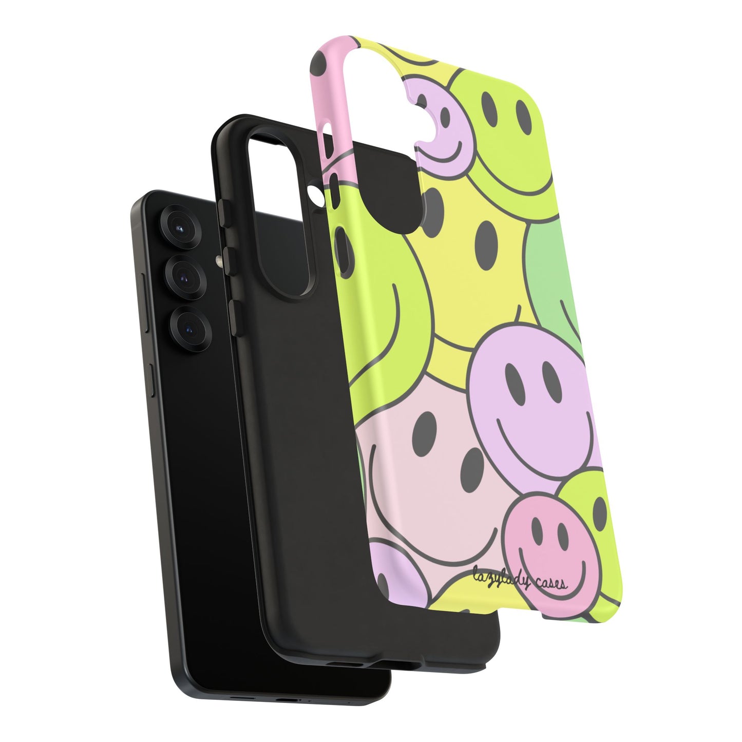Colorful Smile Face Phone Case - Tough Protection & Fun Design