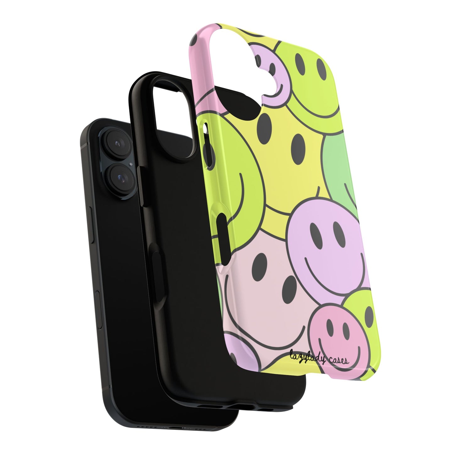 Colorful Smile Face Phone Case - Tough Protection & Fun Design