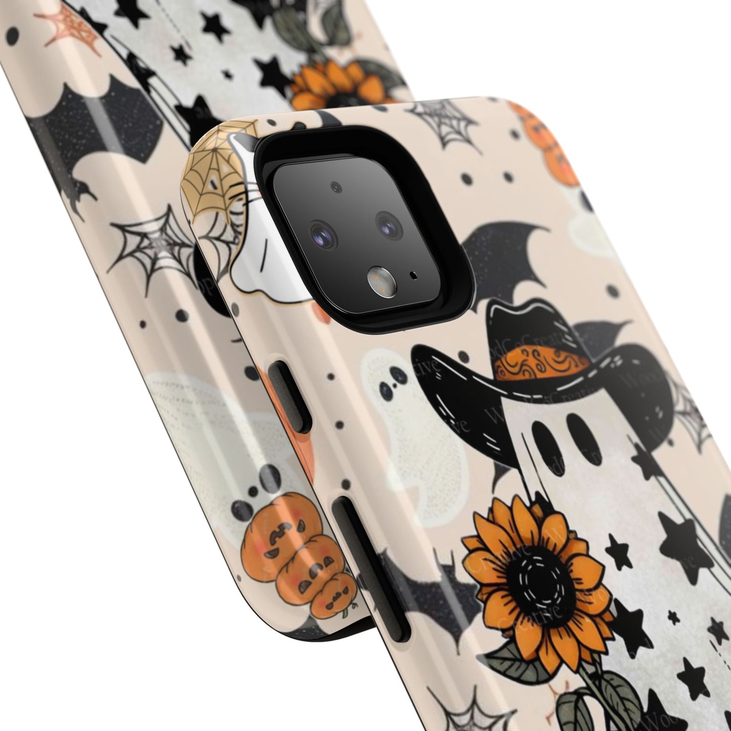 Cute Ghost Phone Case, Halloween Decor, Spooky Gift, Fall Accessories, Pumpkin Lover's Gift, Autumn Vibes, Trick or Treat