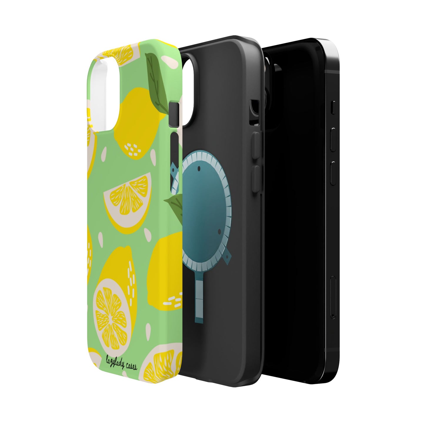 Lemonade Vibe Magnetic Phone Case - Bright Citrus Design for Summer Fun