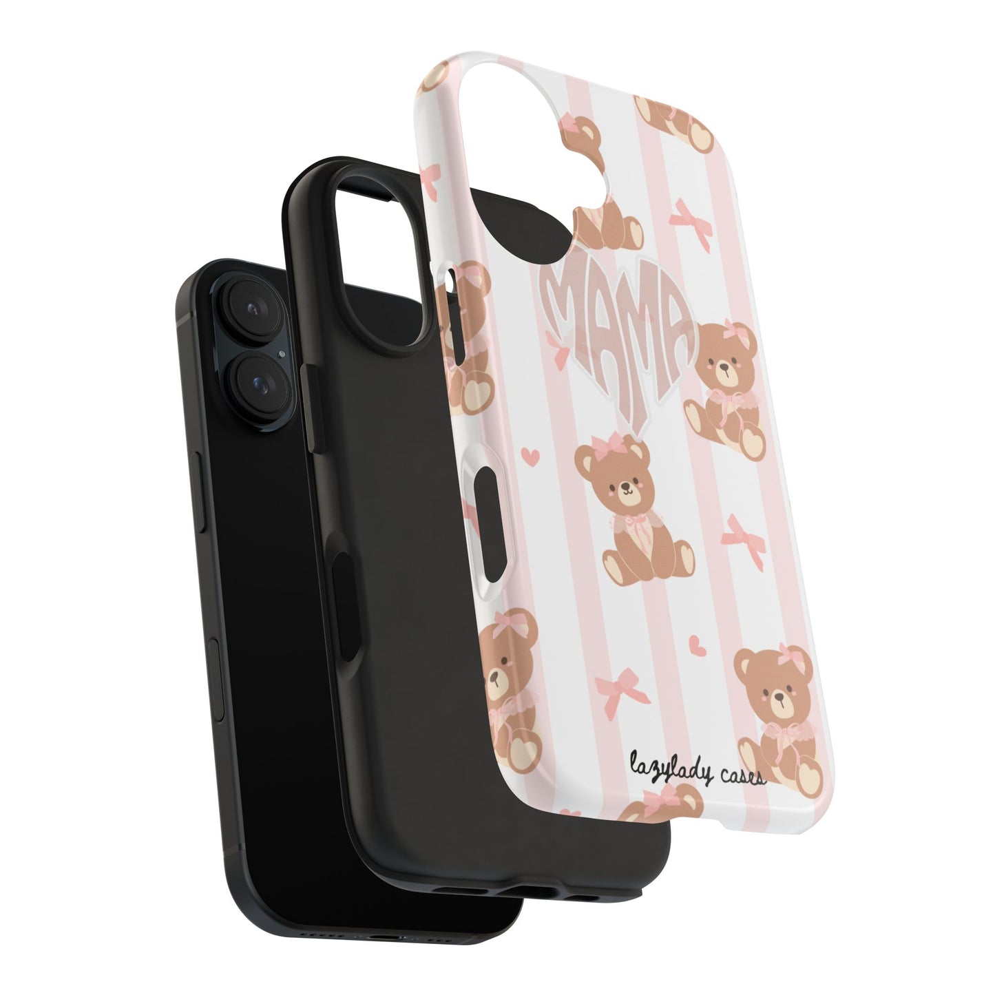 Cute Bear Mama Phone Case - Stylish Tough Case for Moms