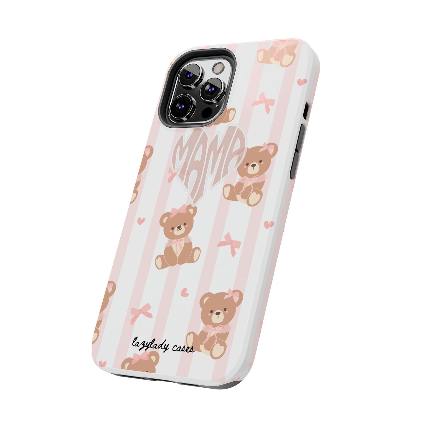 Cute Bear Mama Phone Case - Stylish Tough Case for Moms
