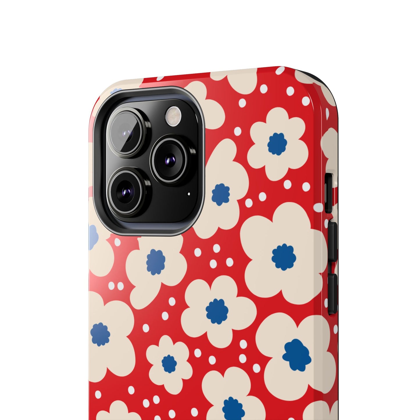 Blossom Floral Tough Phone Case - Durable Protection with Vintage Charm