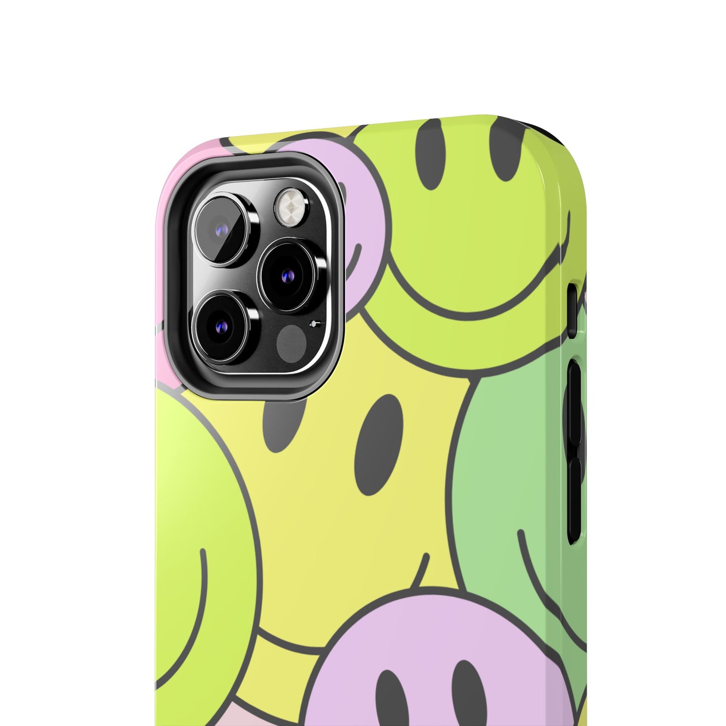 Colorful Smiley Face Tough Phone Case - Fun, Durable Protection for All Ages