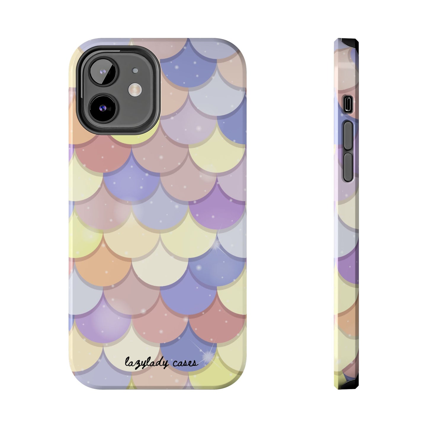 Mermaid Scale Tough Phone Case - Durable Protection with Colorful Design