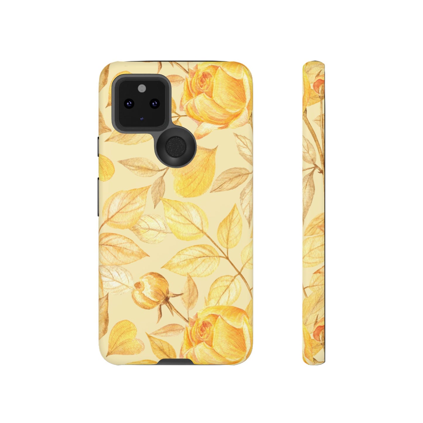 Yellow Dusk Tough Phone Case - Yellow Rose Design