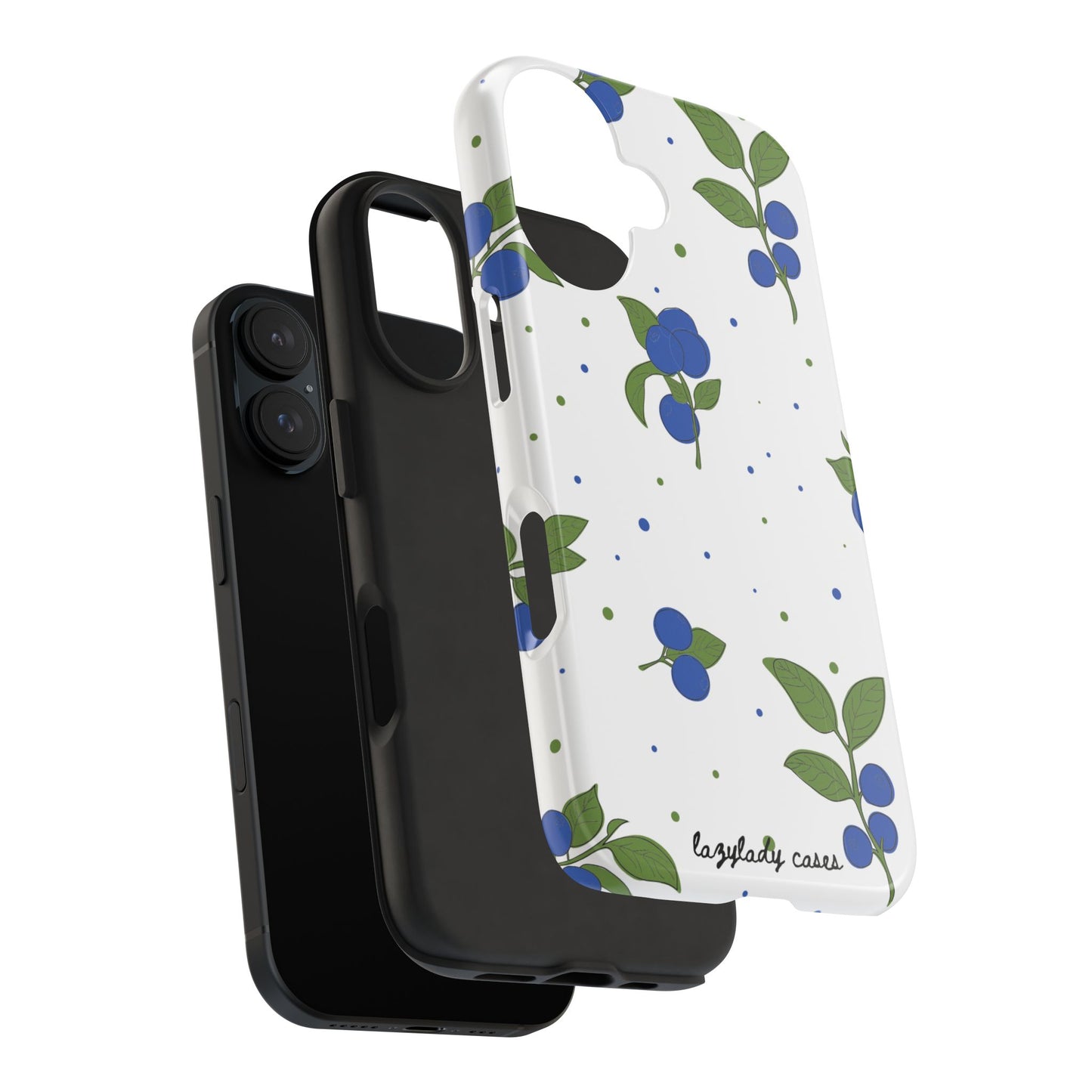 Blueberry Tough Phone Case - Durable Berry Design for Everyday Protection