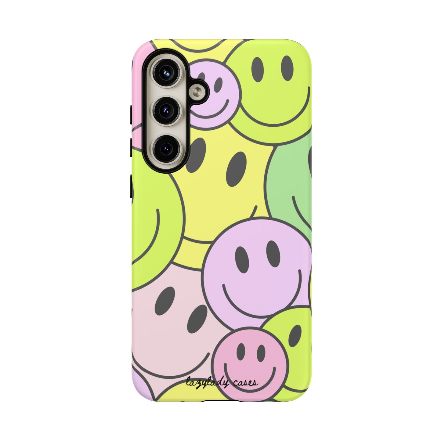 Colorful Smile Face Phone Case - Tough Protection & Fun Design