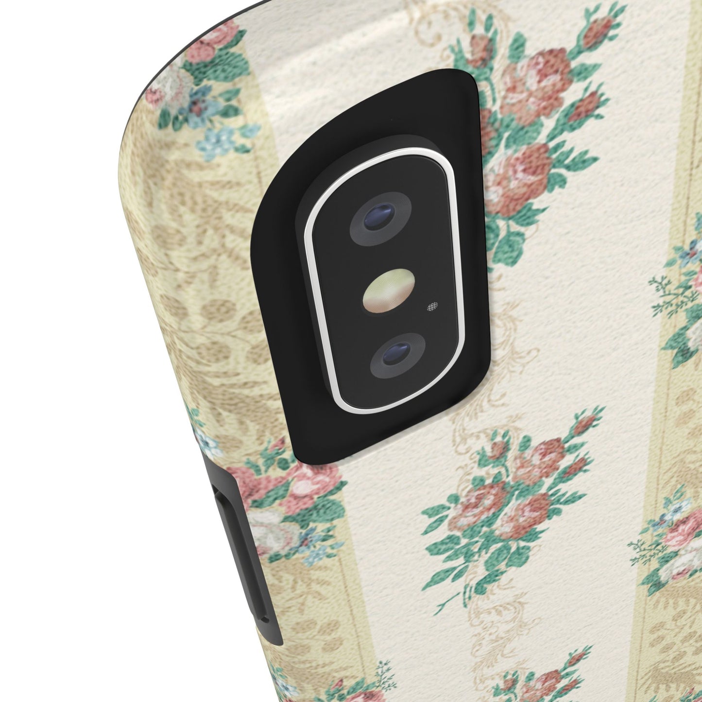 Elegant Floral Tough Phone Case - Vintage Inspired Design