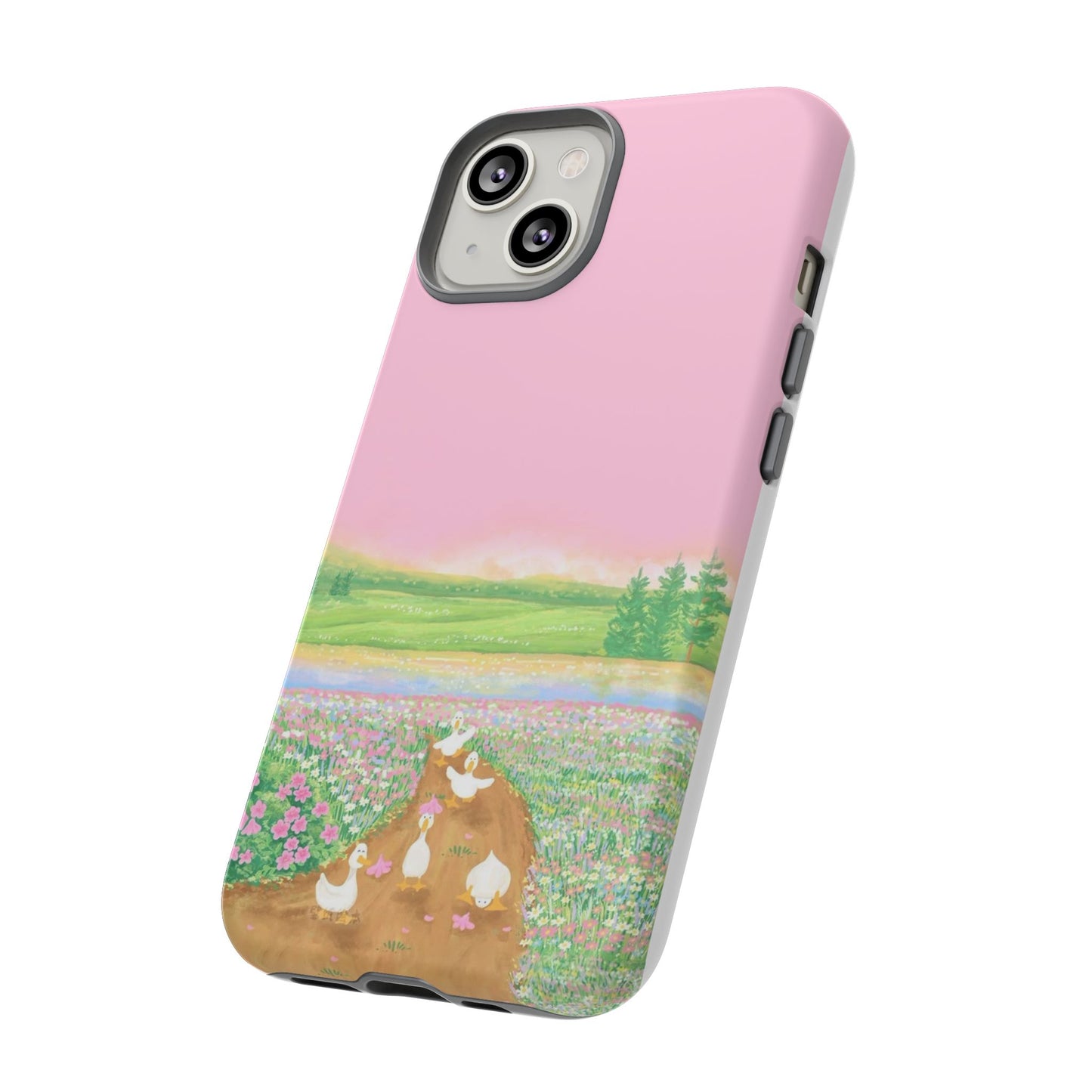 Pastel Floral Phone Case, Tough Cases for Nature Lovers, Cute Phone Accessories, Spring Gifts, Unique Mobile Covers