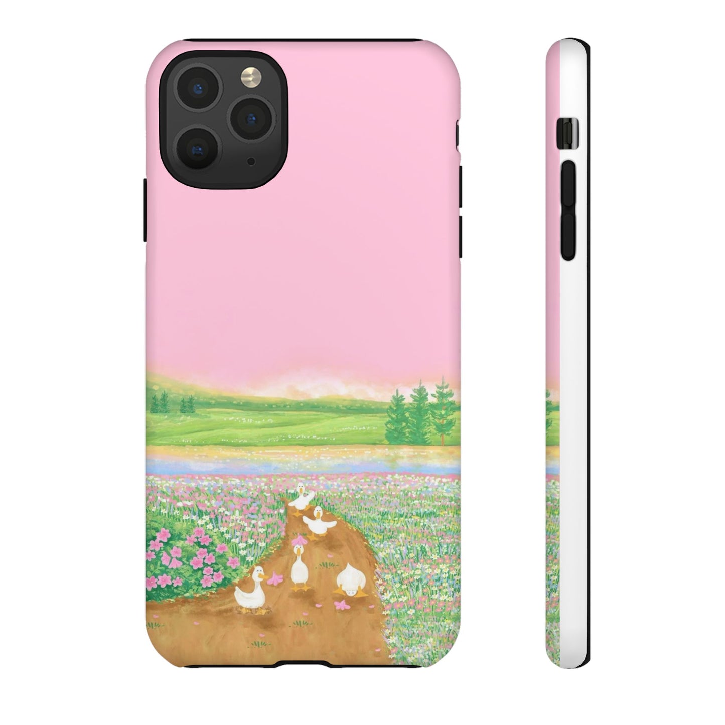 Pastel Floral Phone Case, Tough Cases for Nature Lovers, Cute Phone Accessories, Spring Gifts, Unique Mobile Covers