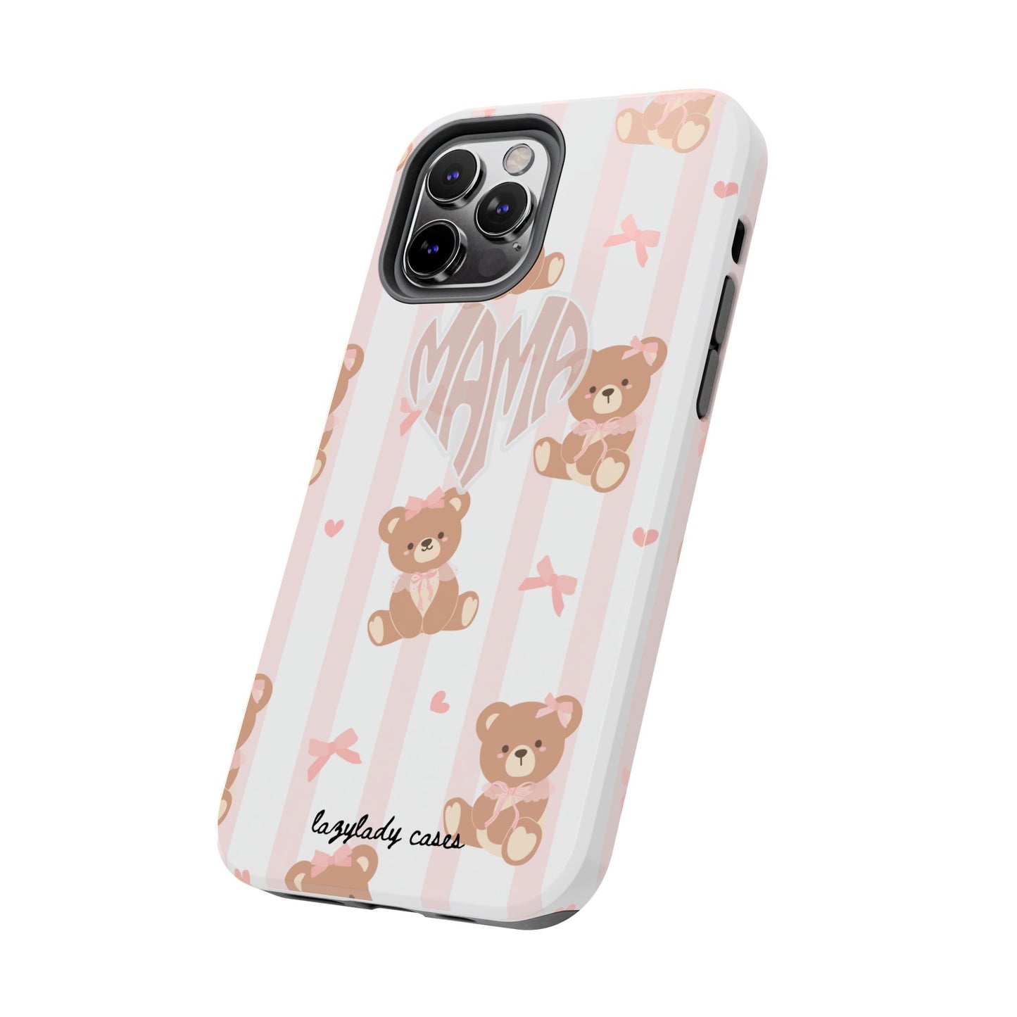 Cute Bear Mama Phone Case - Stylish Tough Case for Moms