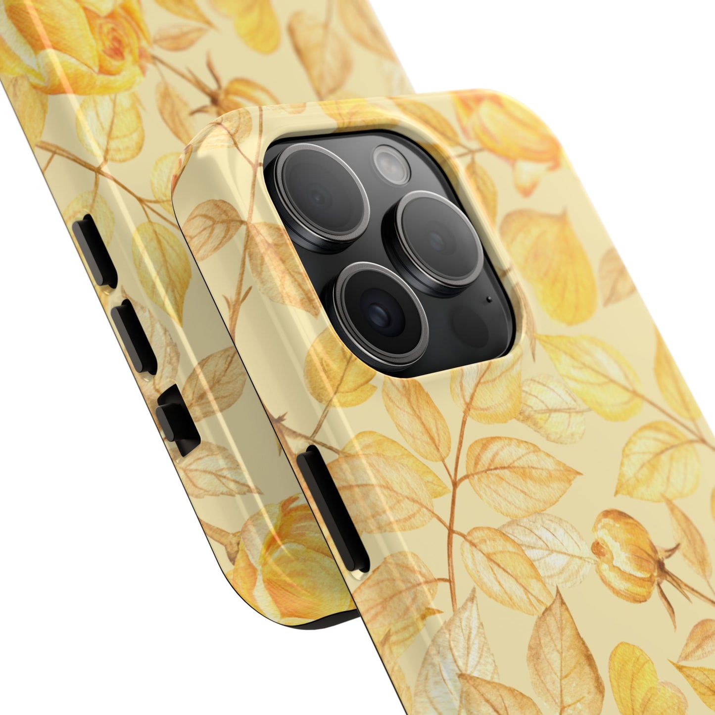 Yellow Dusk Tough Phone Case – Durable Protection with Yellow Roses Design