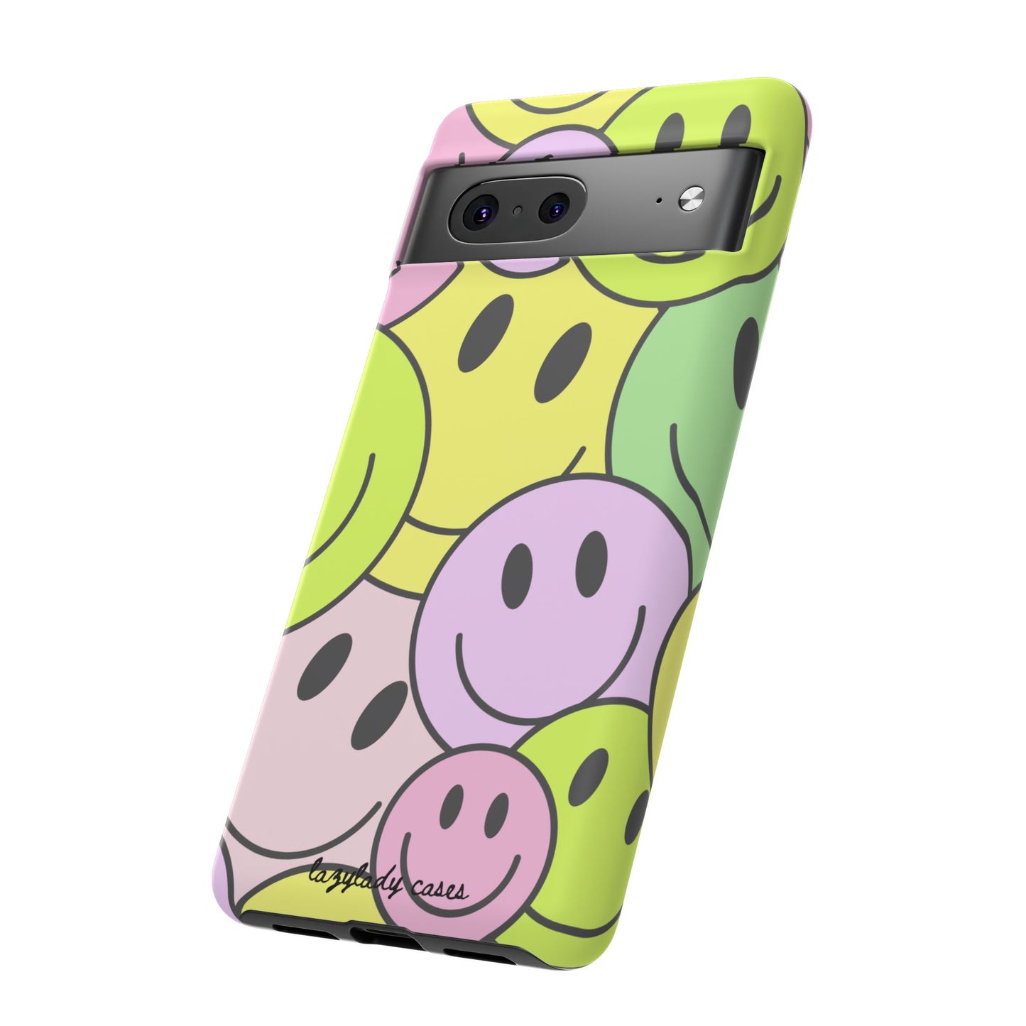 Colorful Smile Face Phone Case - Tough Protection & Fun Design