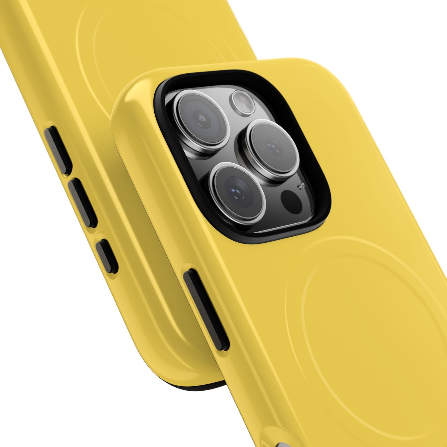 Vibrant Yellow Tough Magnetic Phone Case - Durable Protection & Stylish Design