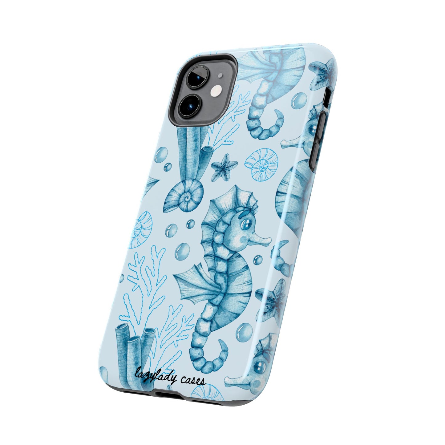 Coastal Seahorse Phone Case - Tough Protection with Beach Vibe