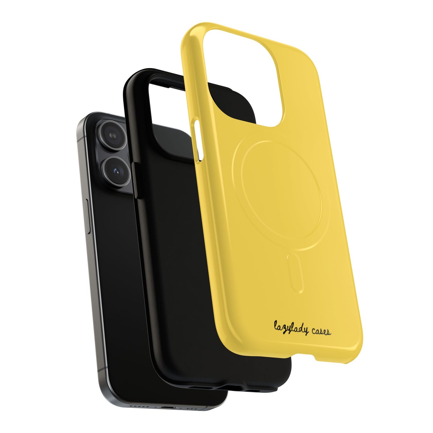 Vibrant Yellow Tough Magnetic Phone Case - Durable Protection & Stylish Design