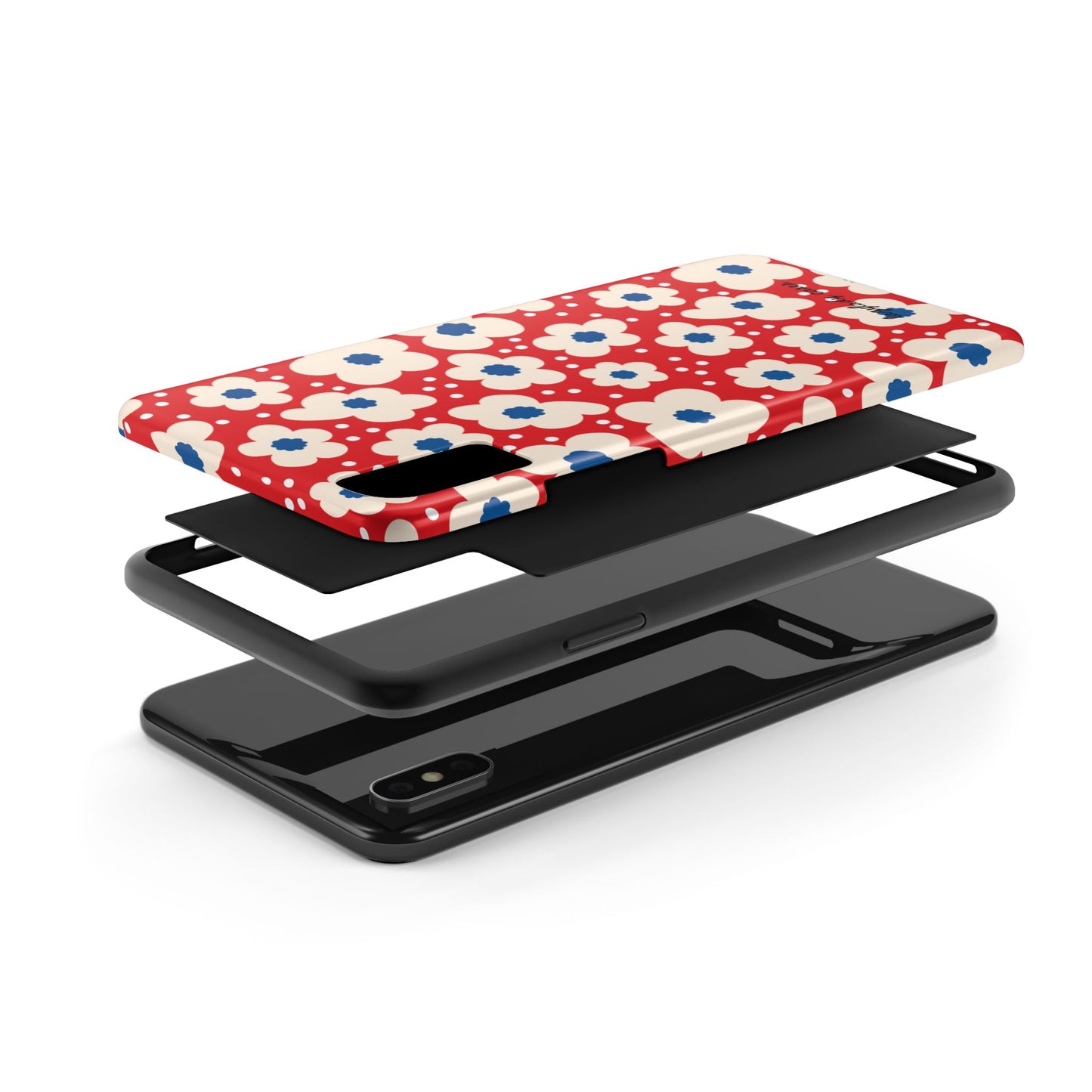 Blossom Floral Tough Phone Case - Durable Protection with Vintage Charm