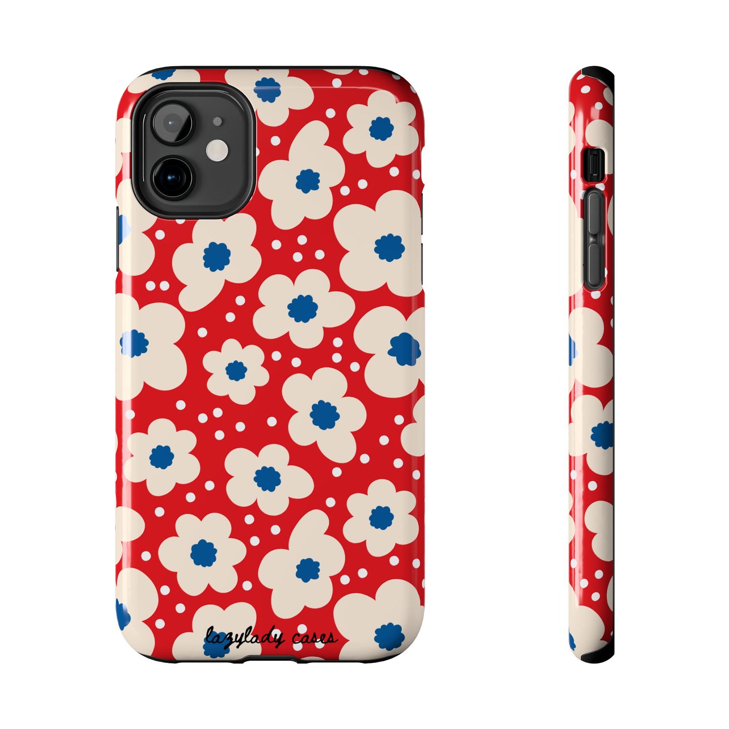 Blossom Floral Tough Phone Case - Durable Protection with Vintage Charm