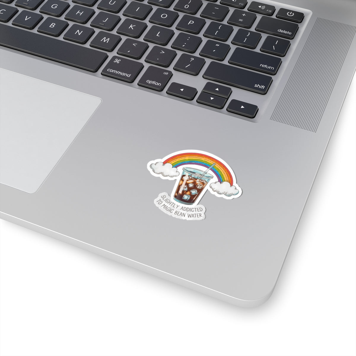 Coffee Lover Rainbow Stickers, Cute Coffee Stickers, Laptop Decor, Gift for Coffee Lovers, Fun Sticker for Journals