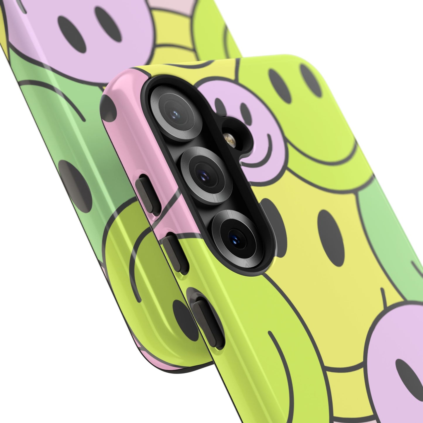 Colorful Smile Face Phone Case - Tough Protection & Fun Design
