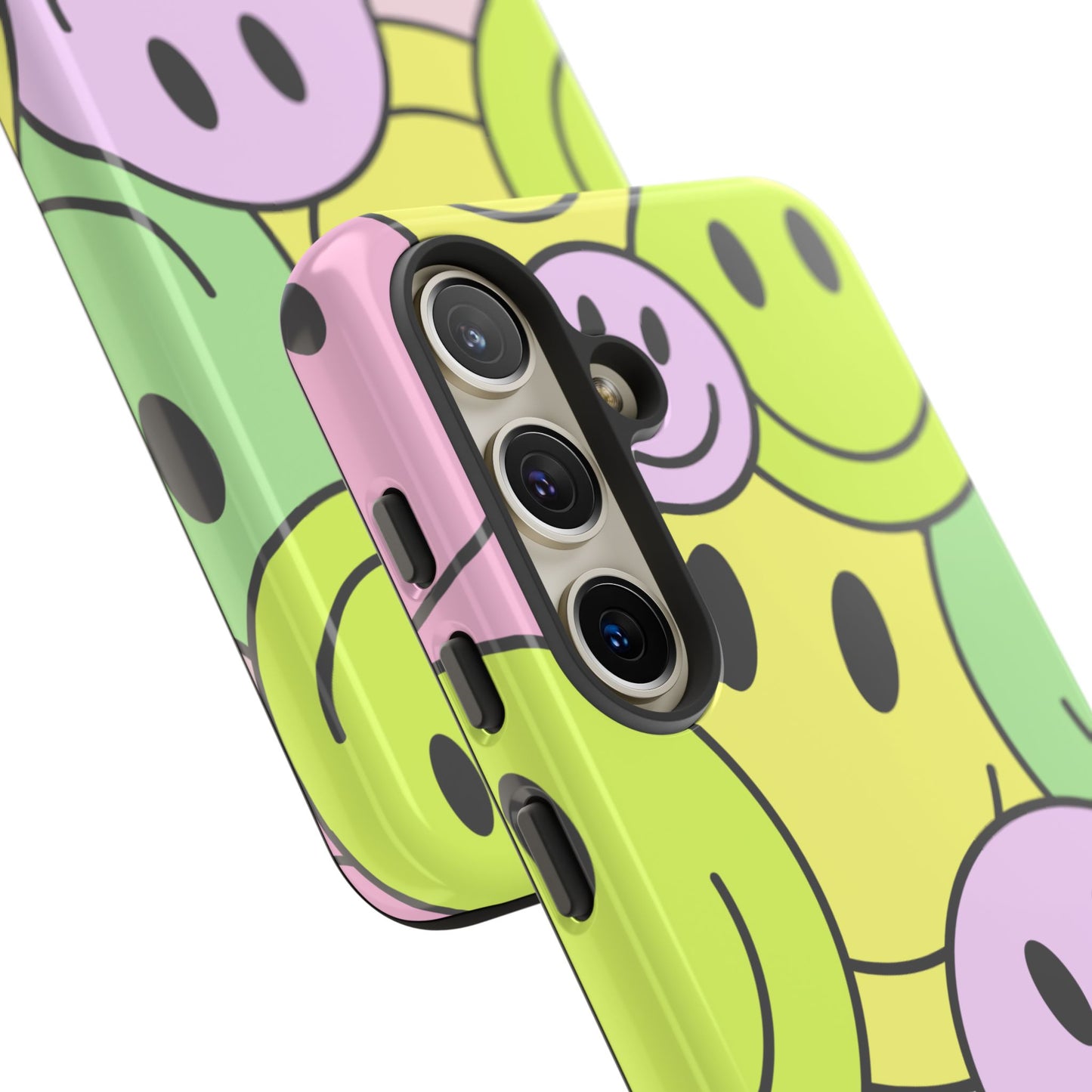 Colorful Smile Face Phone Case - Tough Protection & Fun Design