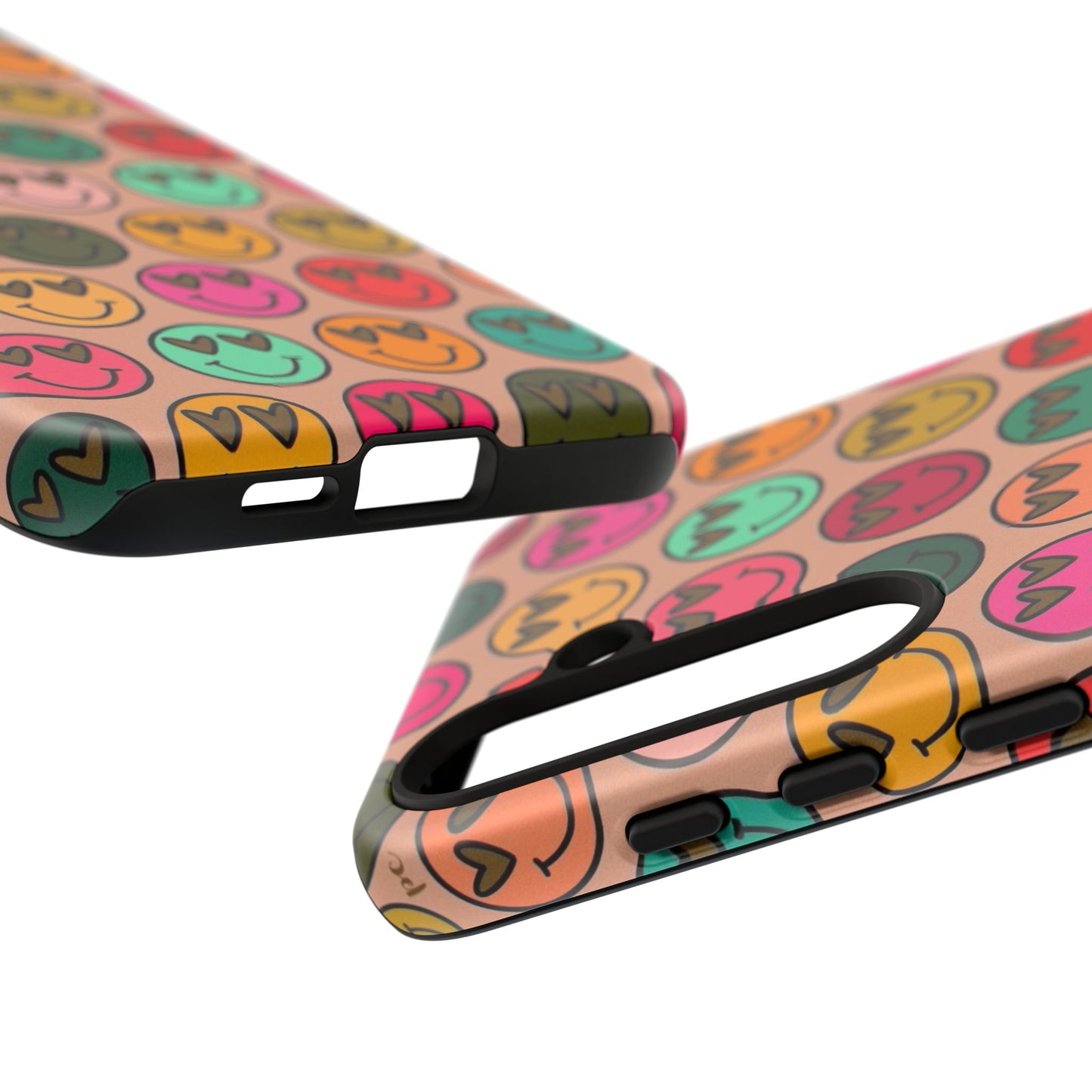 Colorful Smiley Phone Case | Tough Cases, Cute Phone Cover, Happy Vibes, Gift for Friends, Fun Phone Accessory