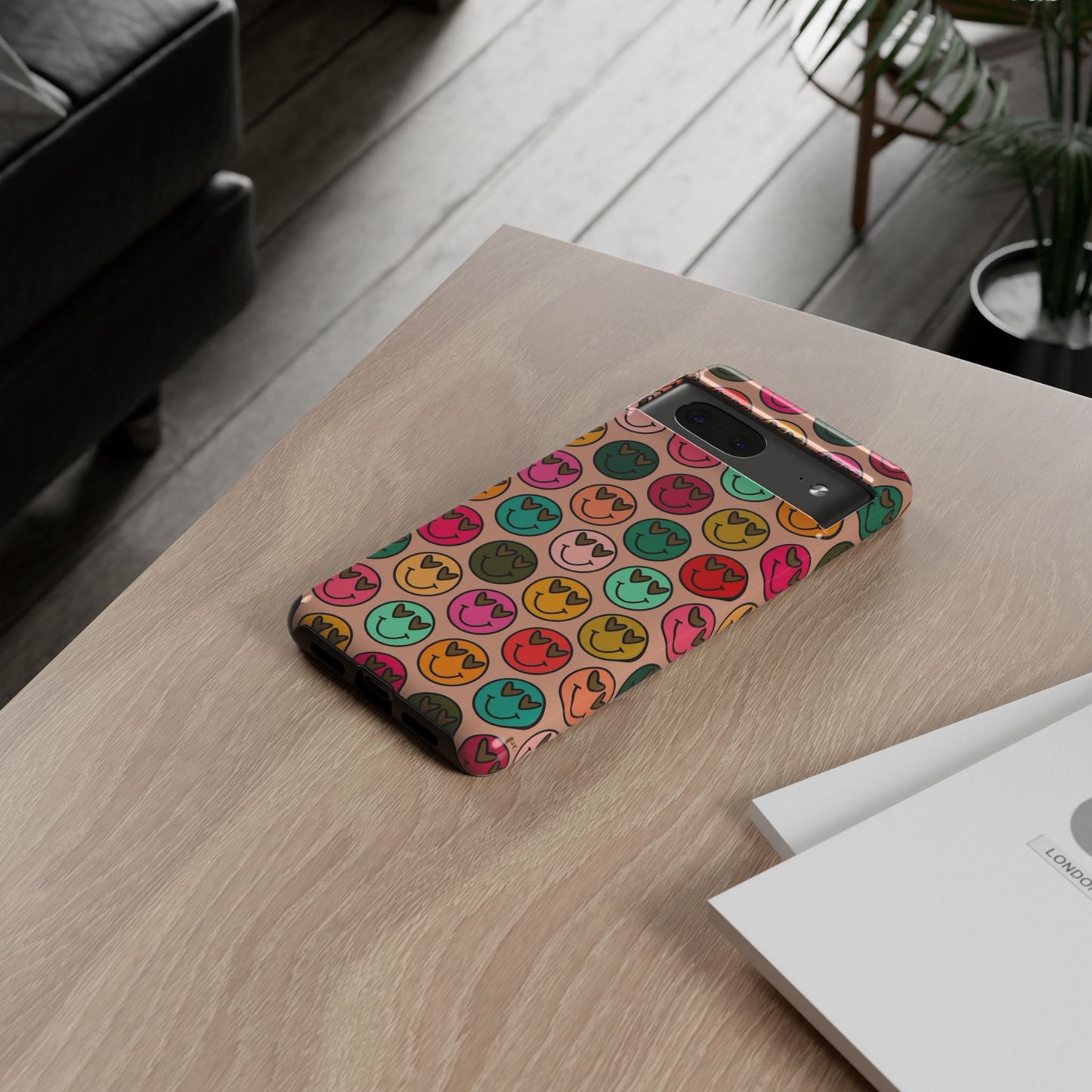 Colorful Smiley Phone Case | Tough Cases, Cute Phone Cover, Happy Vibes, Gift for Friends, Fun Phone Accessory