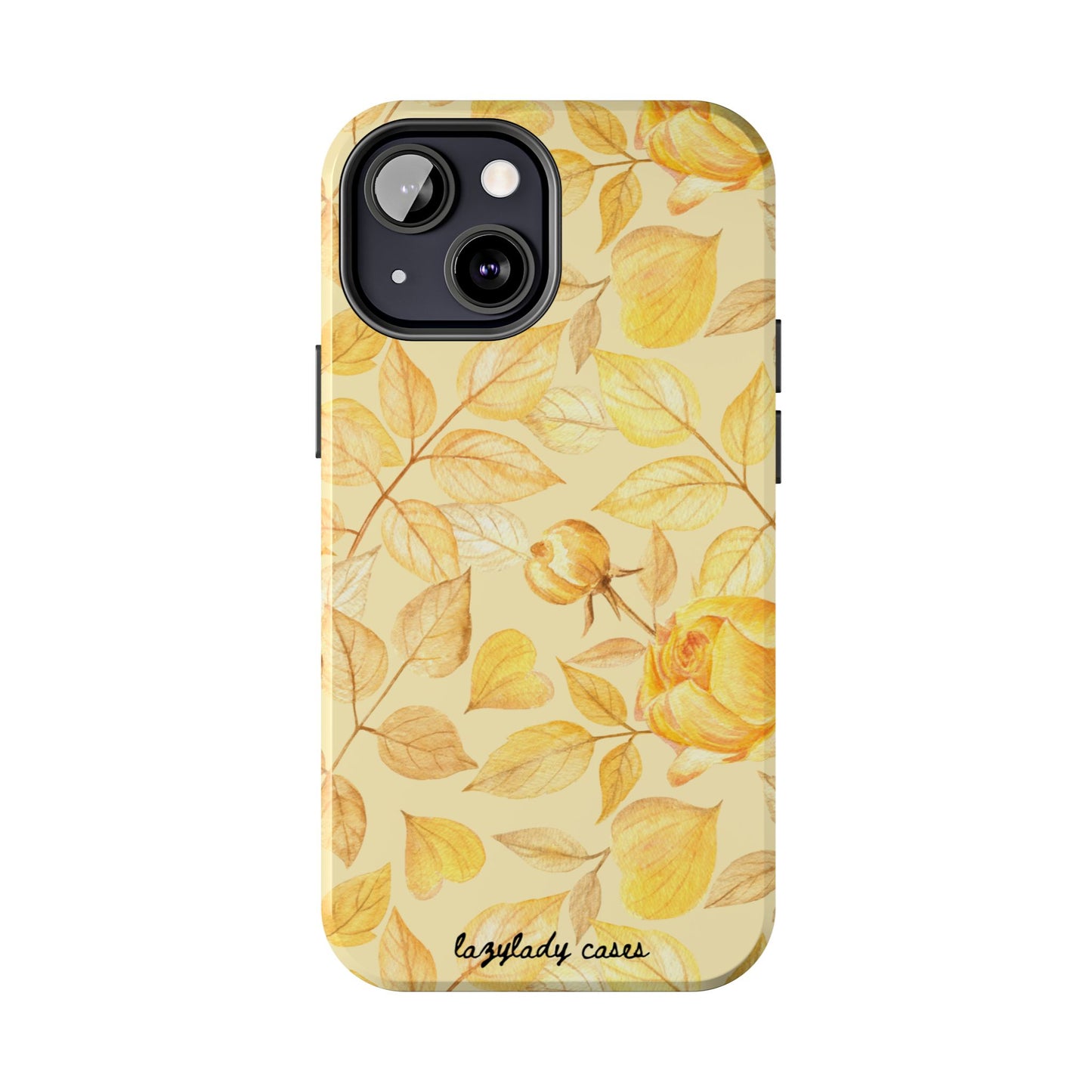 Yellow Dusk Tough Phone Case – Durable Protection with Yellow Roses Design