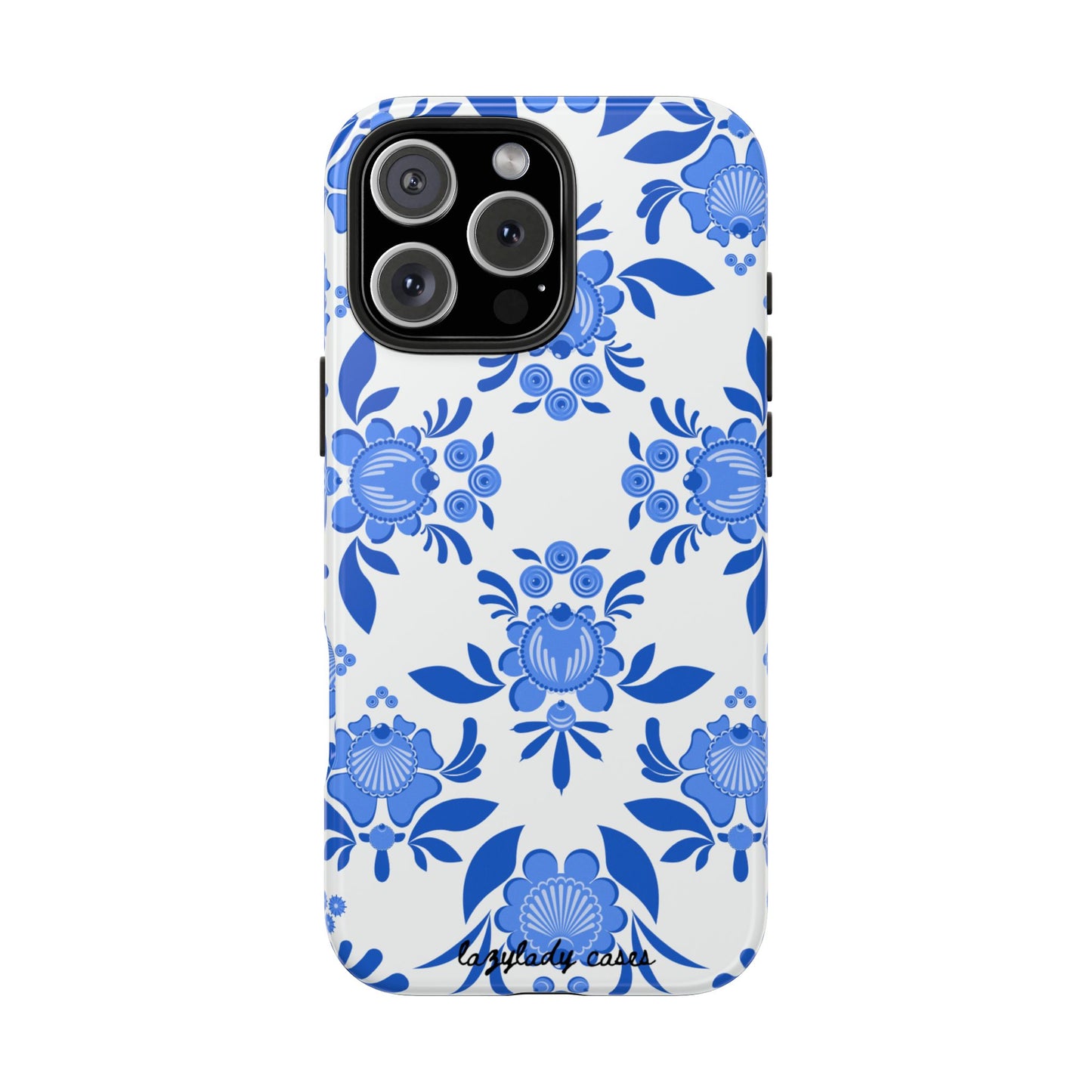 Floral Tough Phone Case - Stylish Protection for Everyday Use