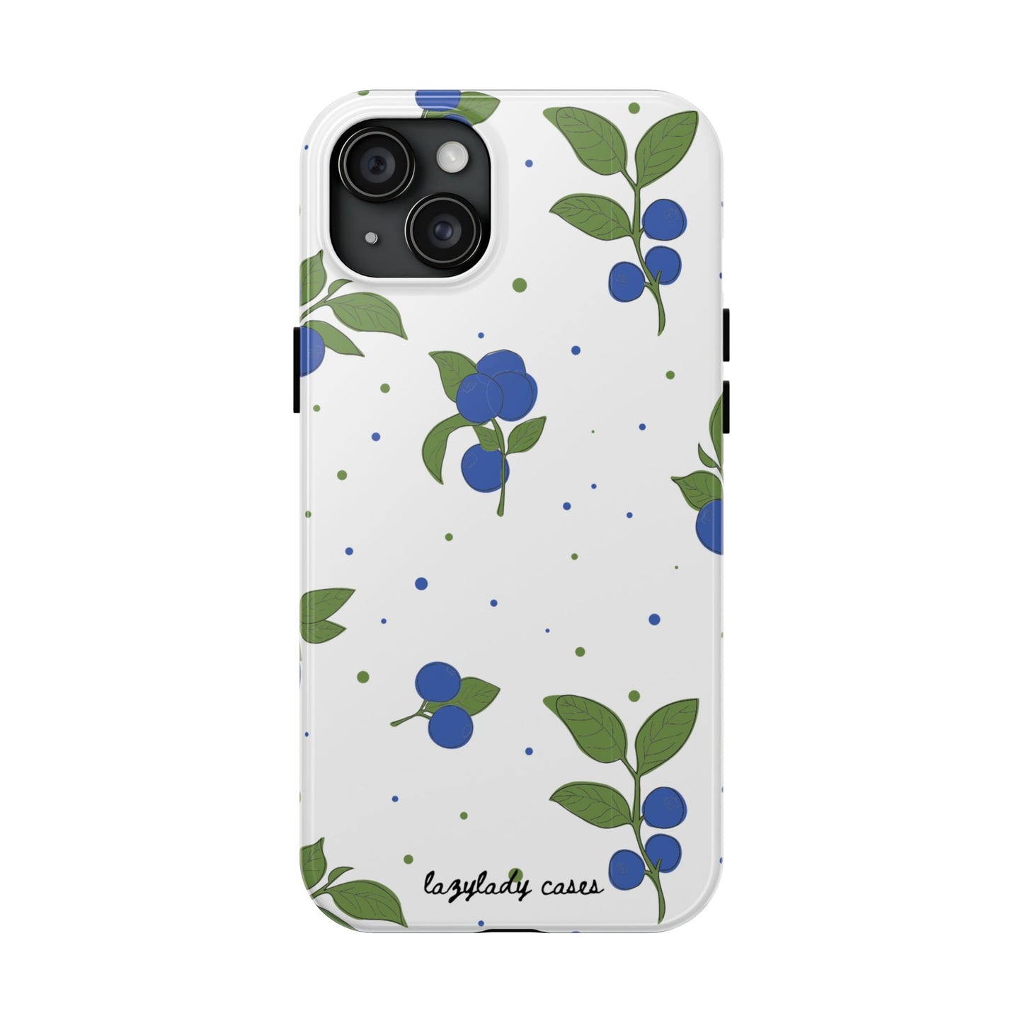 Blueberry Tough Phone Case - Durable Berry Design for Everyday Protection