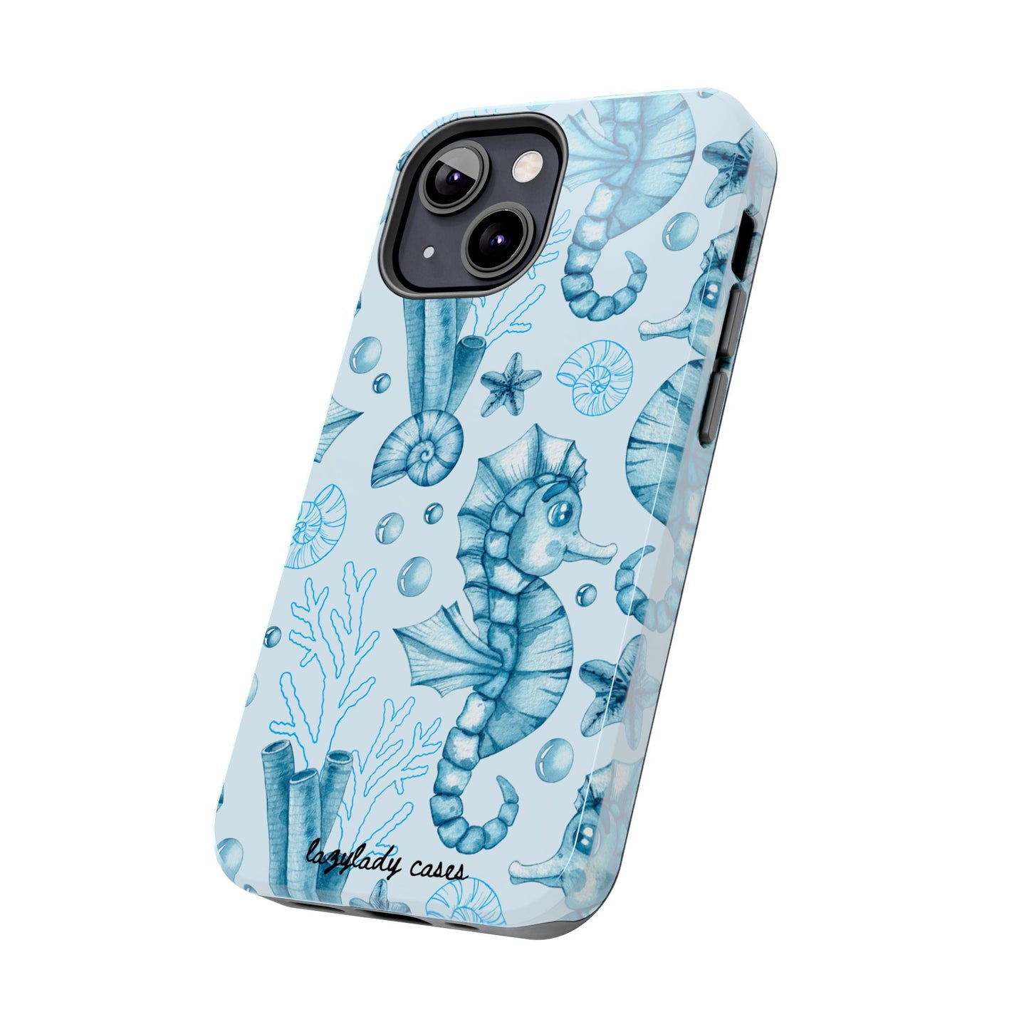 Coastal Seahorse Phone Case - Tough Protection with Beach Vibe
