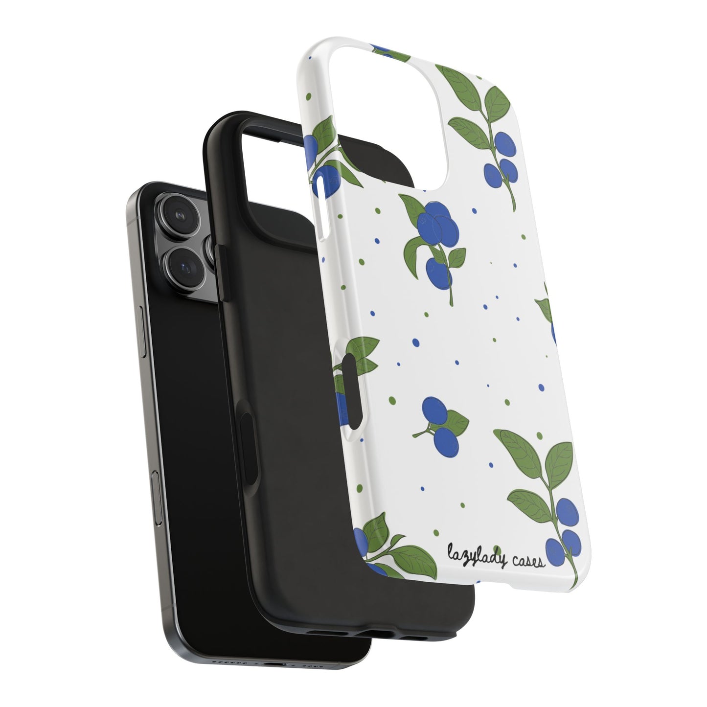 Blueberry Tough Phone Case - Durable Berry Design for Everyday Protection