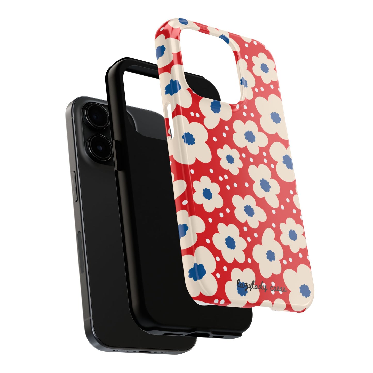 Blossom Floral Tough Phone Case - Durable Protection with Vintage Charm