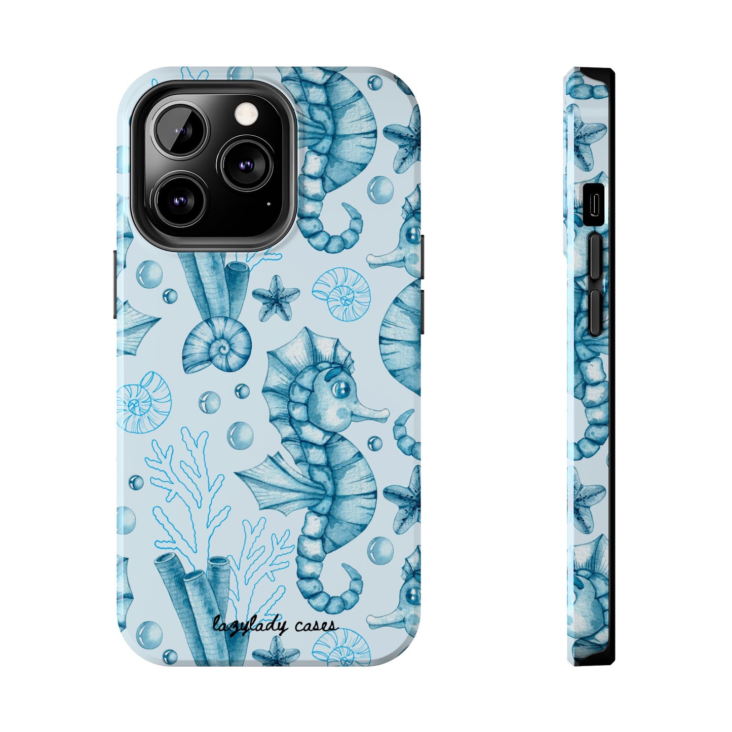 Coastal Seahorse Phone Case - Tough Protection with Beach Vibe
