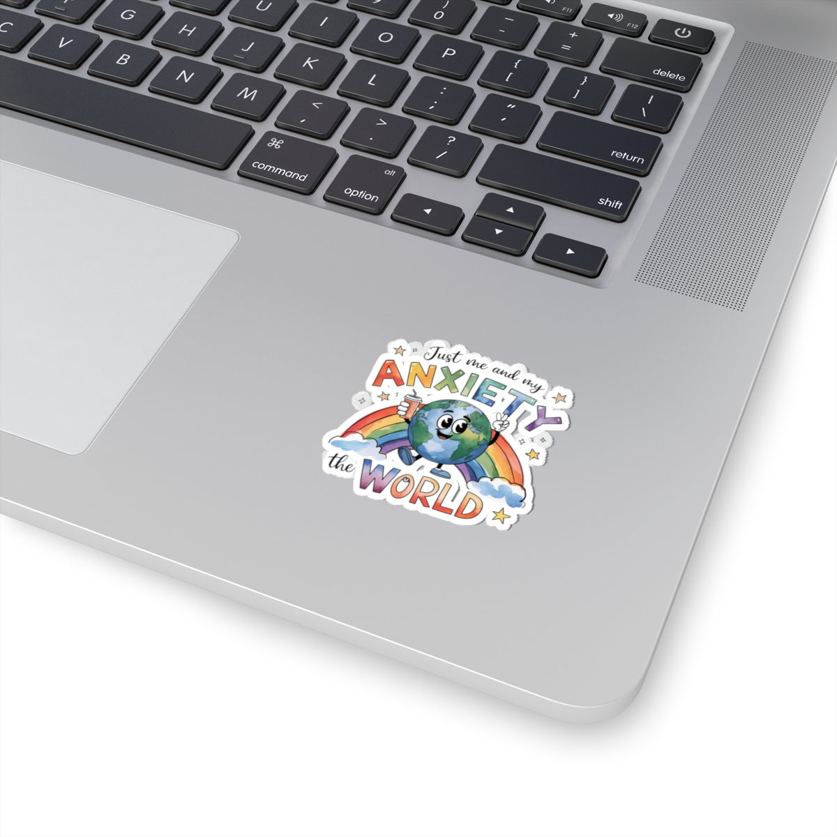 Anxiety Awareness Kiss-Cut Stickers, Cute & Colorful Laptop Decor, Mental Health Gifts, Positive Affirmation Stickers, Rainbow Vibes