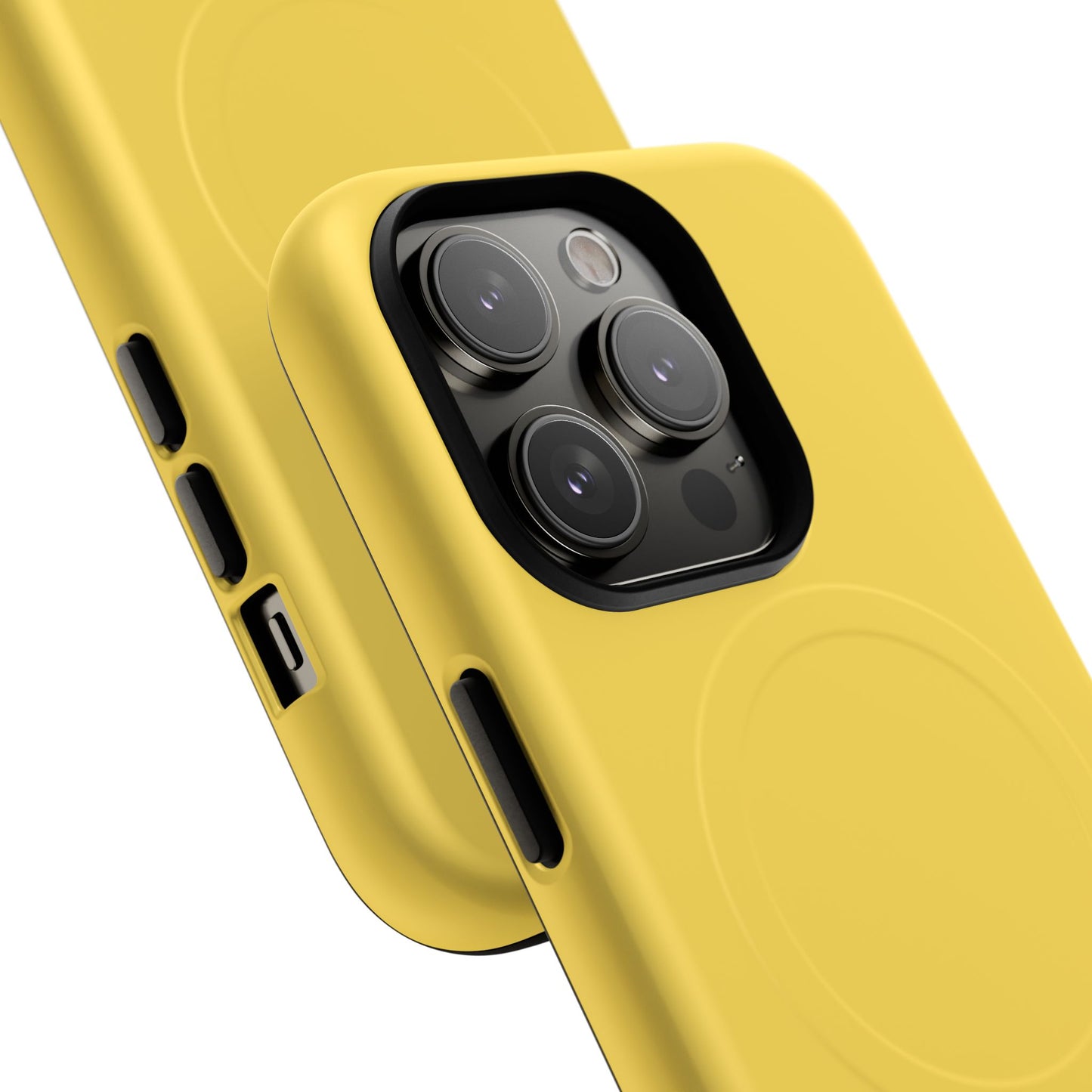 Vibrant Yellow Tough Magnetic Phone Case - Durable Protection & Stylish Design