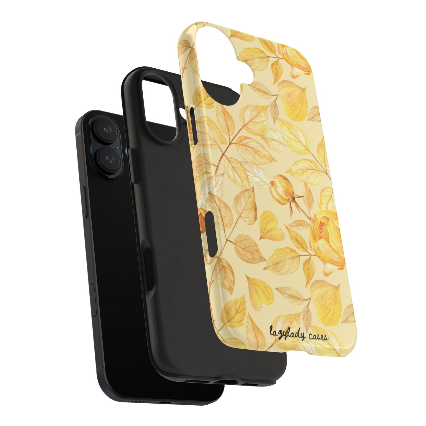 Yellow Dusk Tough Phone Case – Durable Protection with Yellow Roses Design