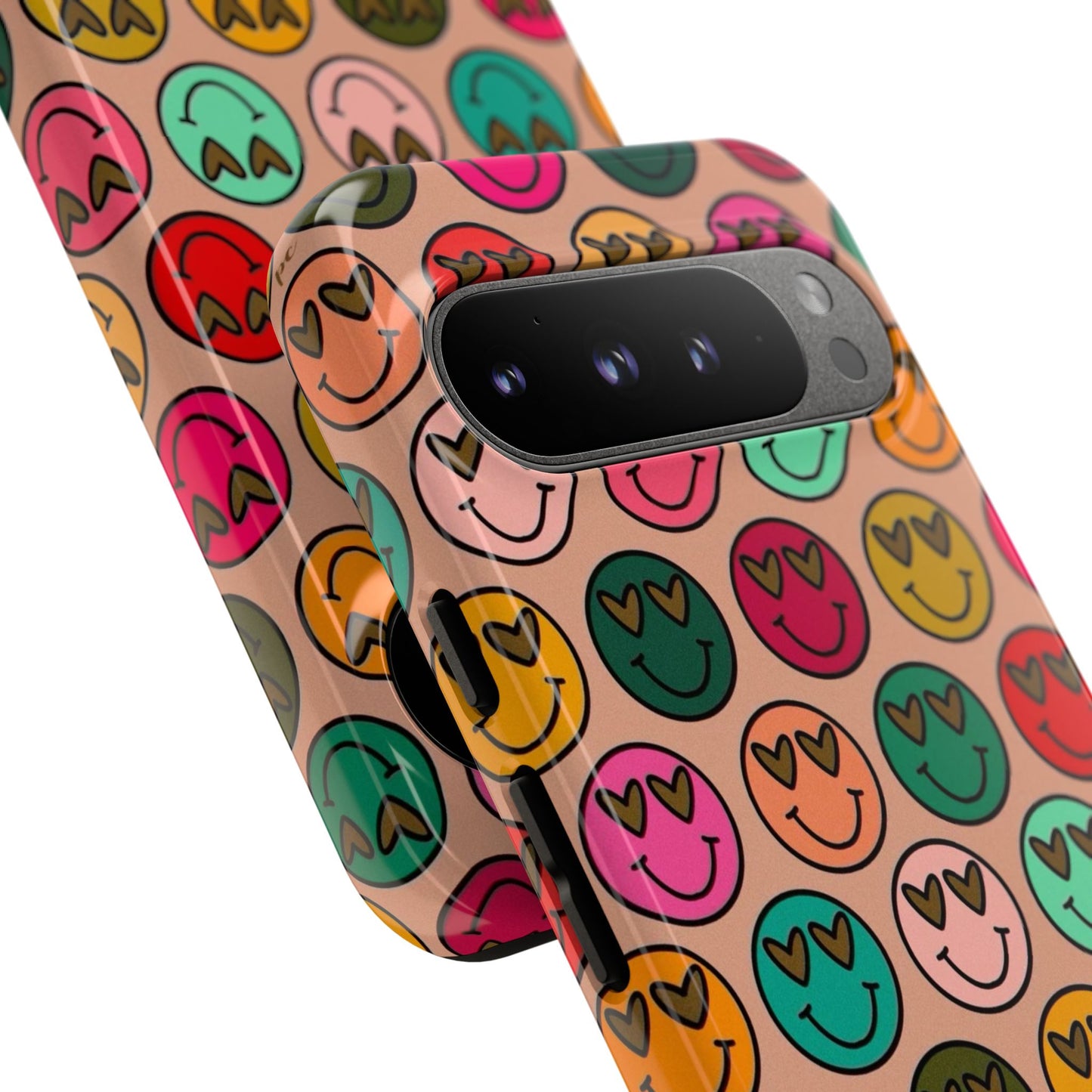 Colorful Smiley Phone Case | Tough Cases, Cute Phone Cover, Happy Vibes, Gift for Friends, Fun Phone Accessory