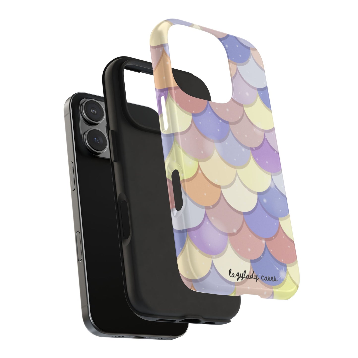 Mermaid Scale Tough Phone Case - Durable Protection with Colorful Design