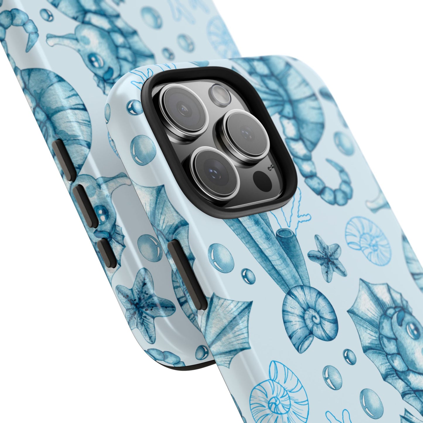 Coastal Seahorse Phone Case - Tough Protection with Beach Vibe