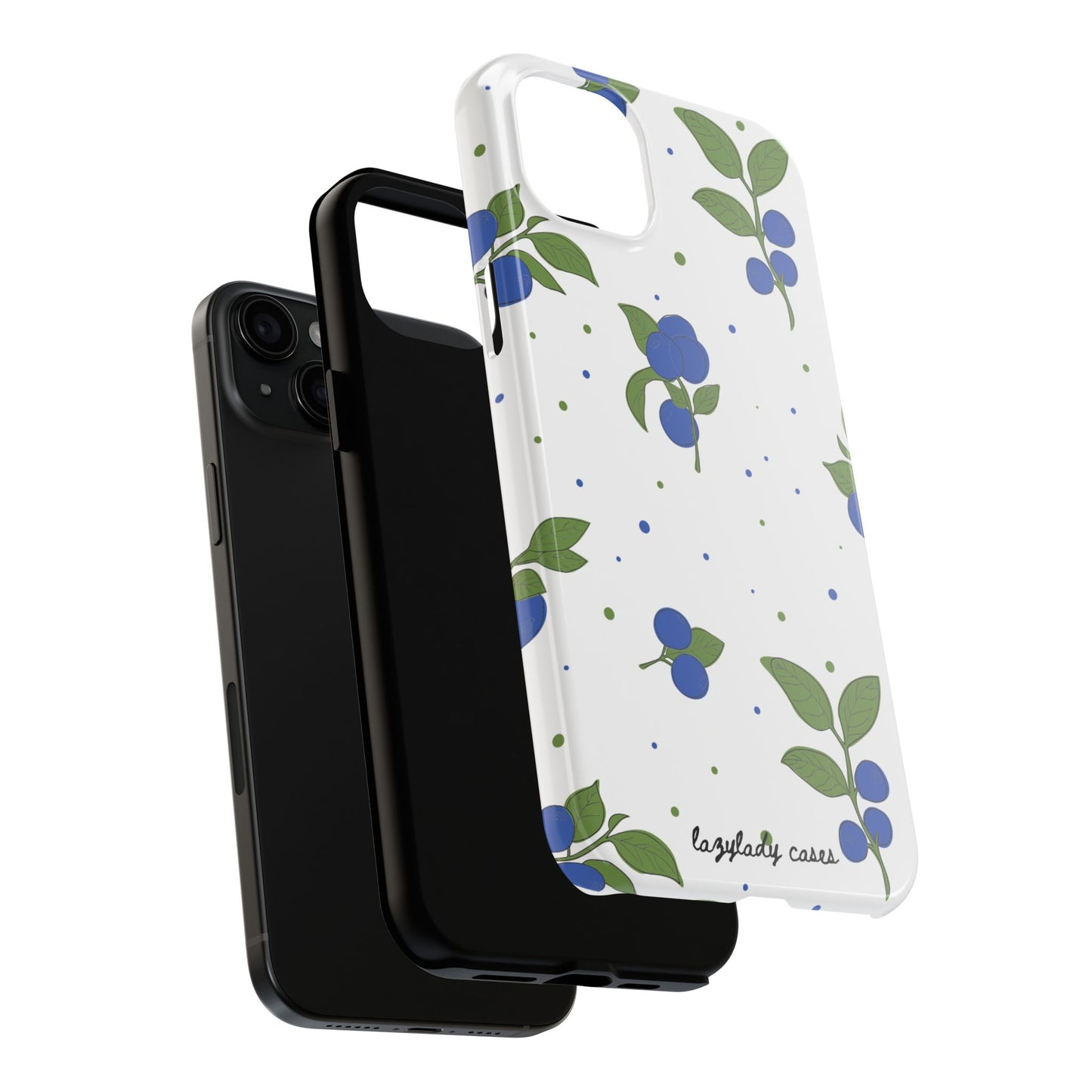 Blueberry Tough Phone Case - Durable Berry Design for Everyday Protection