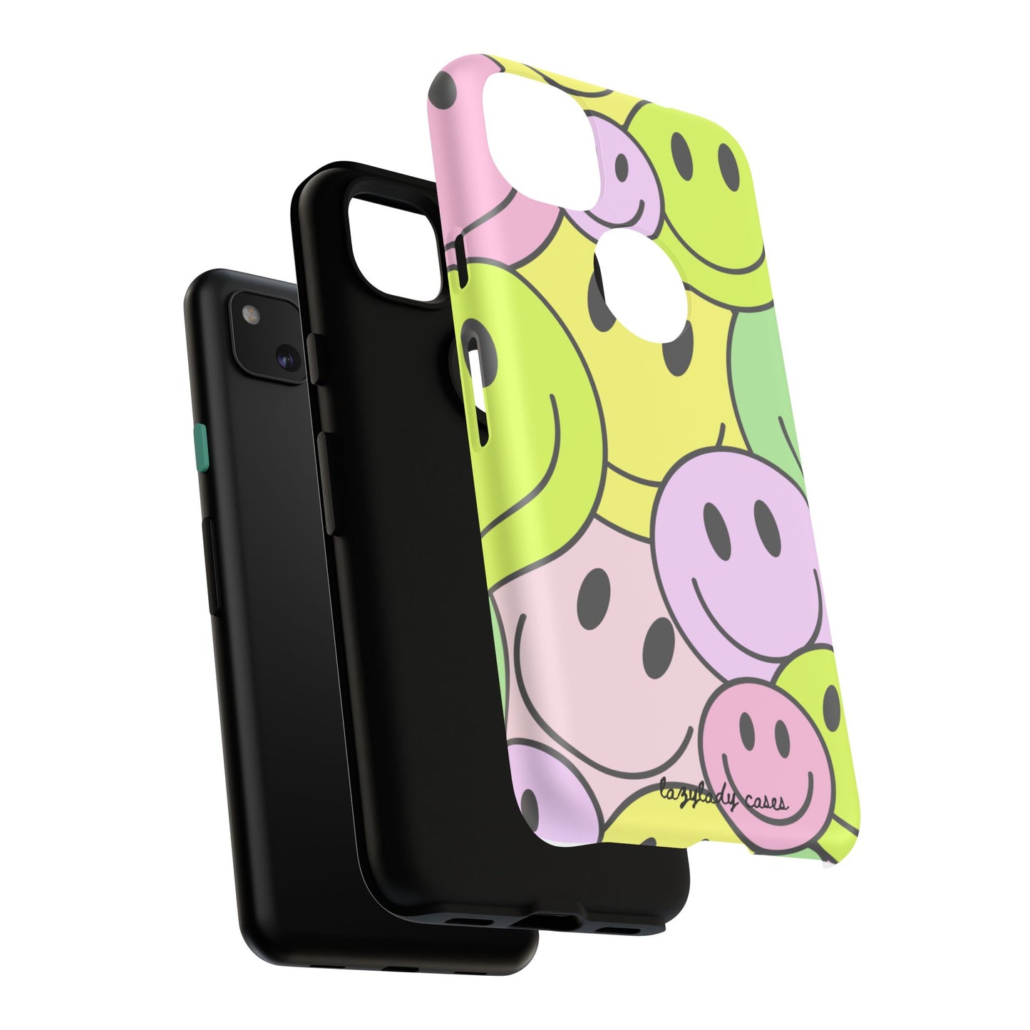 Colorful Smile Face Phone Case - Tough Protection & Fun Design
