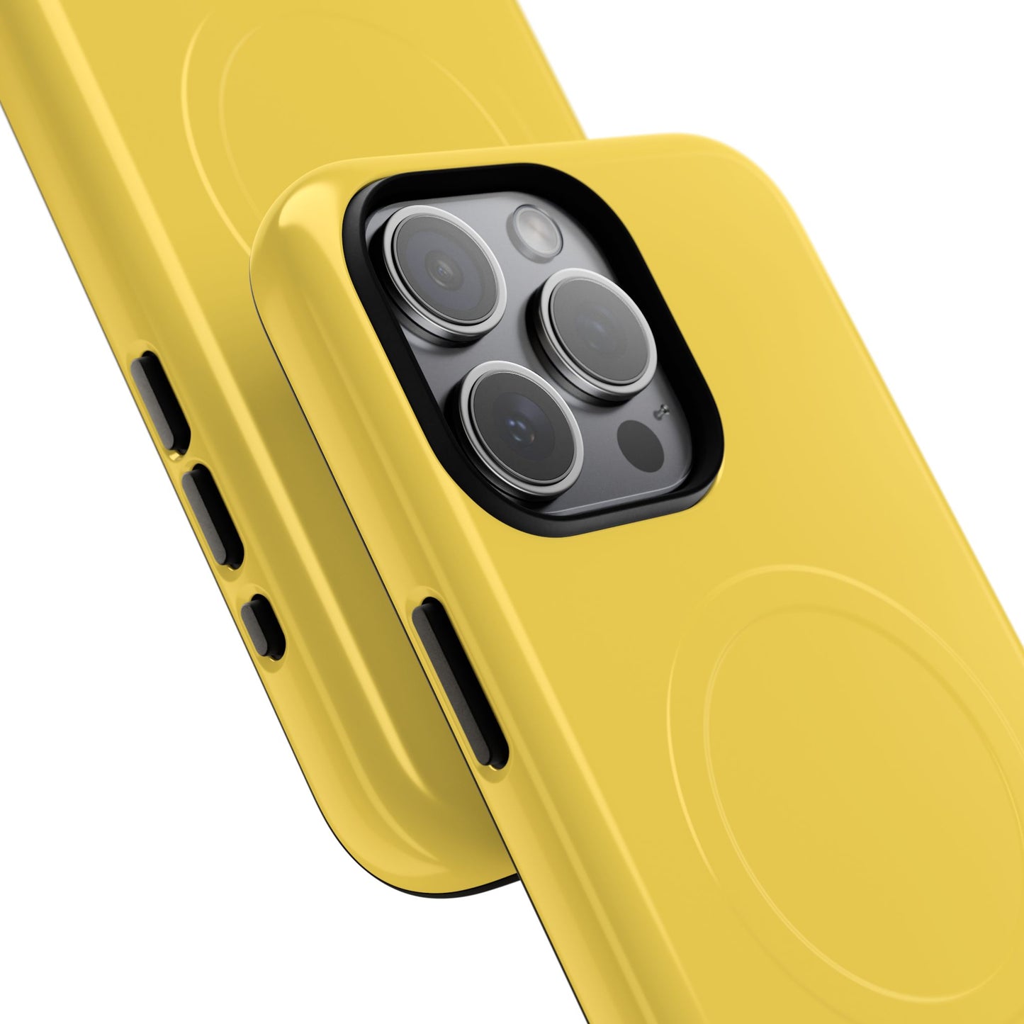 Vibrant Yellow Tough Magnetic Phone Case - Durable Protection & Stylish Design