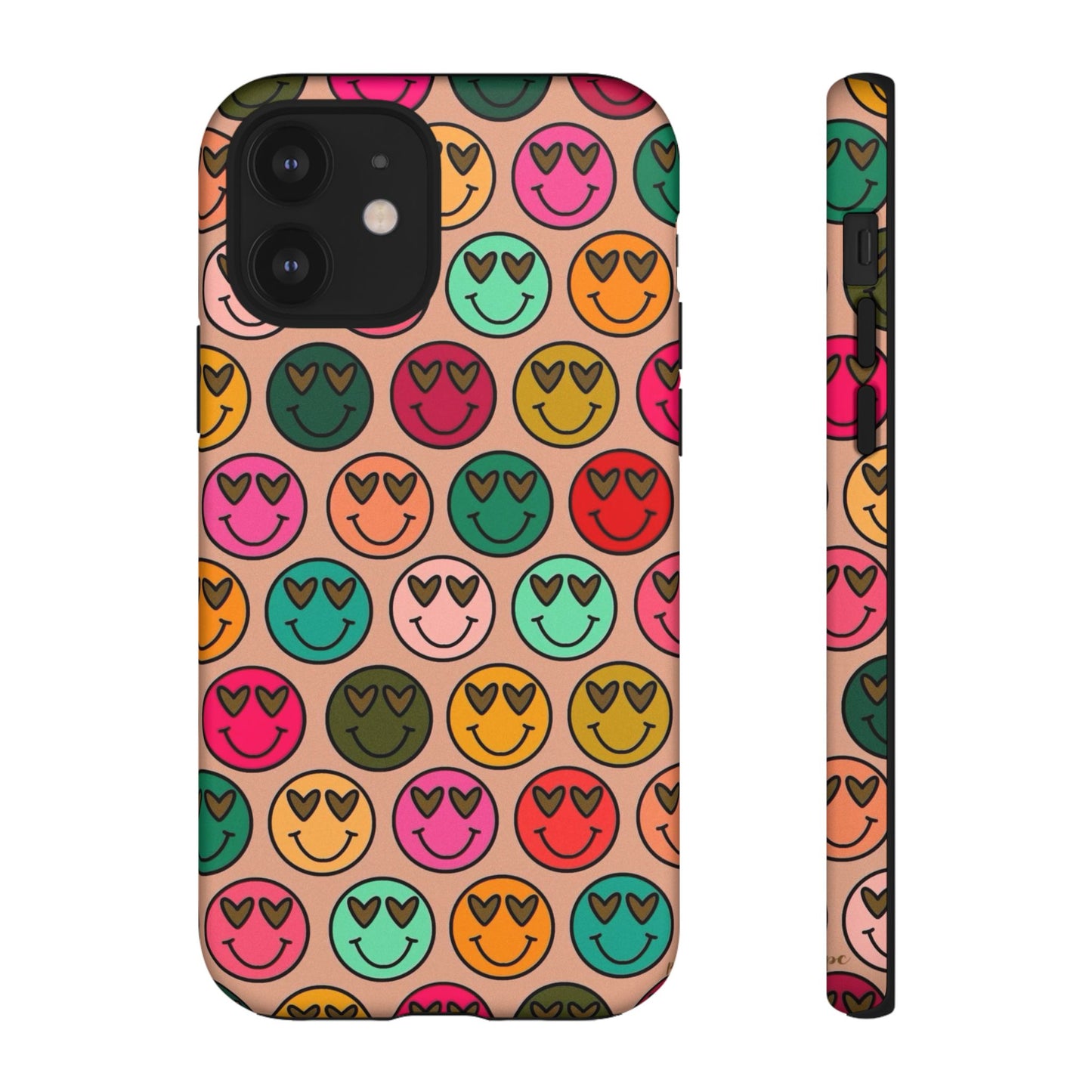 Colorful Smiley Phone Case | Tough Cases, Cute Phone Cover, Happy Vibes, Gift for Friends, Fun Phone Accessory
