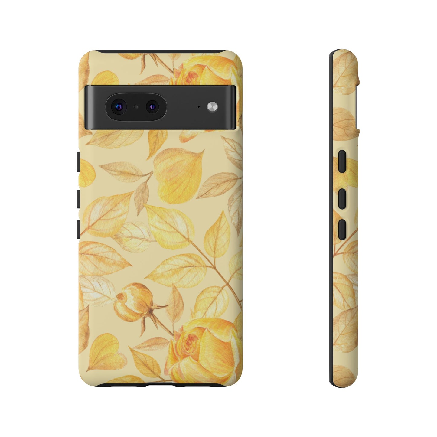 Yellow Dusk Tough Phone Case - Yellow Rose Design