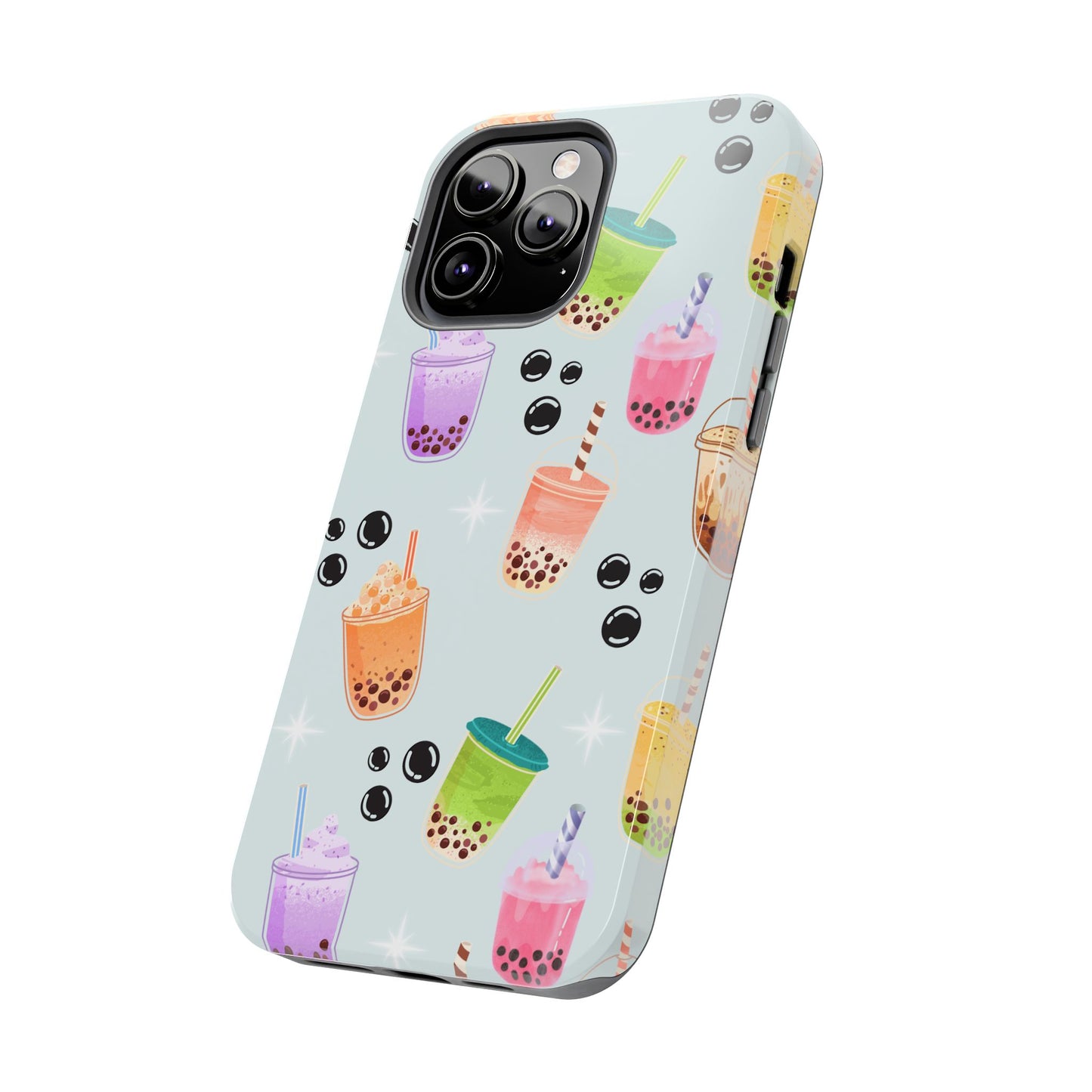 Colorful Boba Tea Phone Case, Tough Phone Cases for Drink Lovers, Cute Phone Accessory, Fun Gifts for Friends, Summer Vibes
