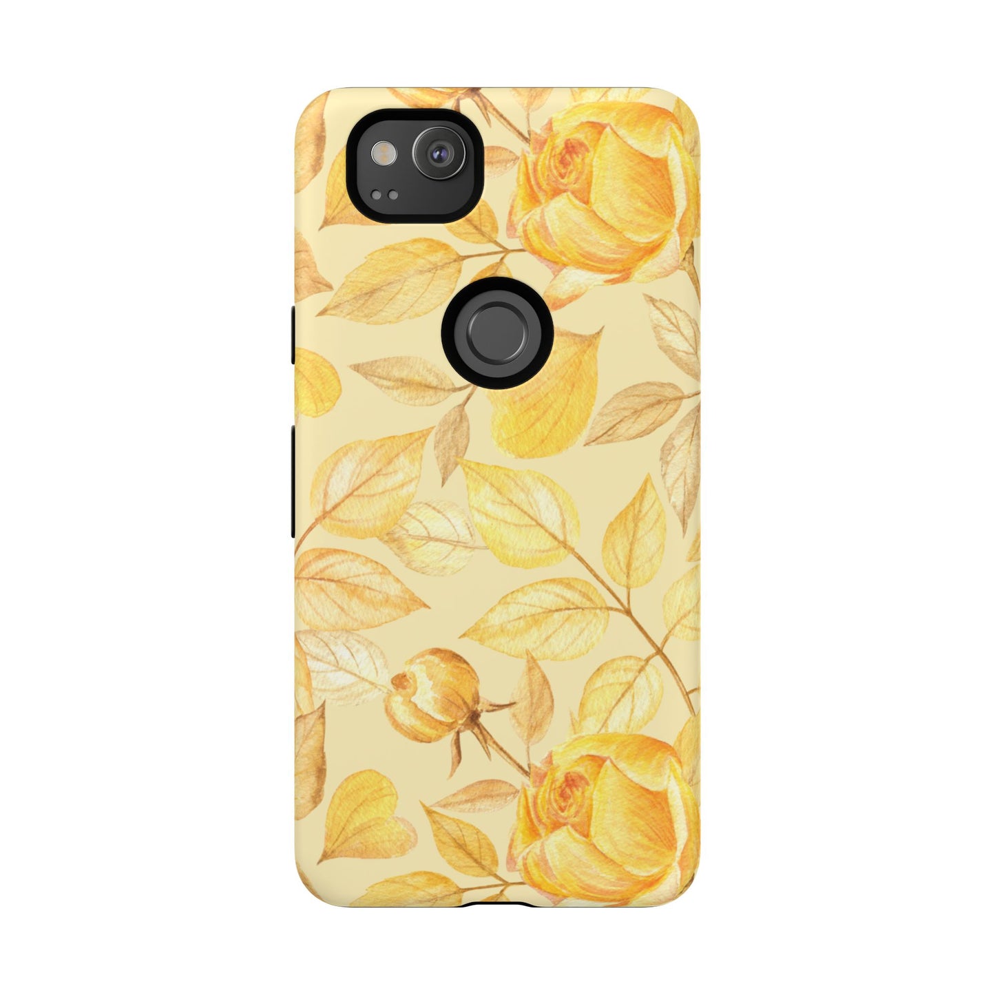 Yellow Dusk Tough Phone Case - Yellow Rose Design