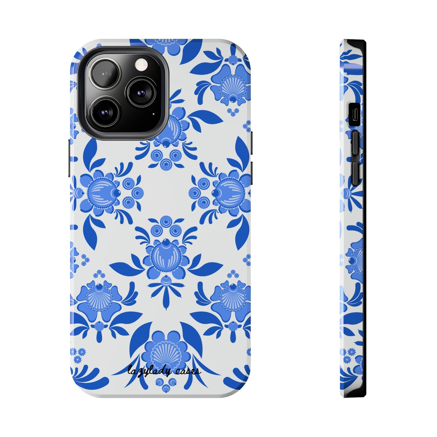 Floral Tough Phone Case - Stylish Protection for Everyday Use