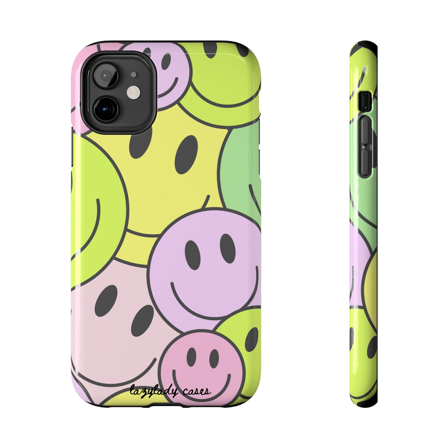 Colorful Smiley Face Tough Phone Case - Fun, Durable Protection for All Ages